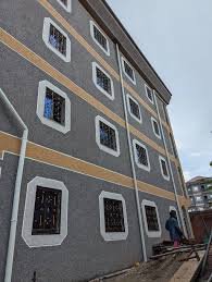 Revêtement mural en granulés décoratifs projet professionnel